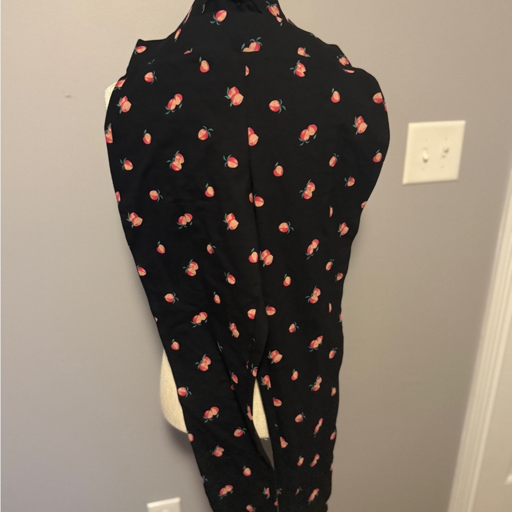 Torrid Black peach Print Women's leggings